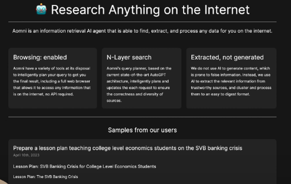 Aomni Screenshot 1