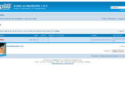 Avatar On Memberlist Screenshot 3