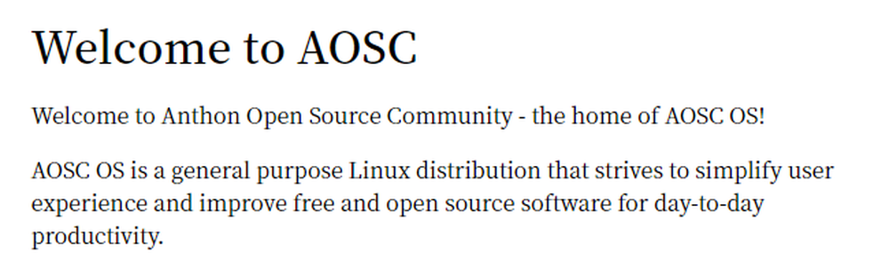 AOSC OS Screenshot 1