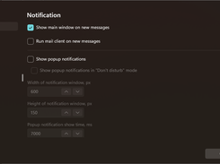 Notification Settings With Dark Theme