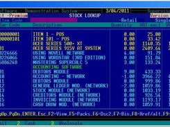 Stock/Inventory Lookup Screen
