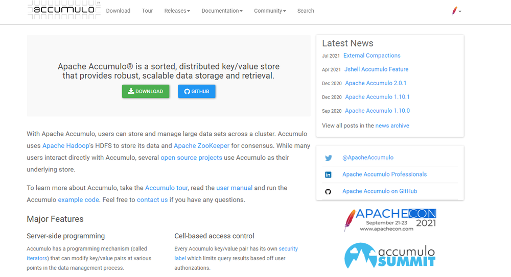 Apache Accumulo Screenshot 1