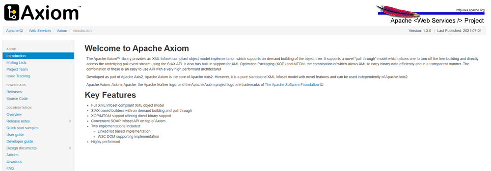 Apache Axiom Screenshot 1