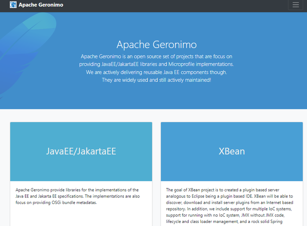 Apache Geronimo Screenshot 1