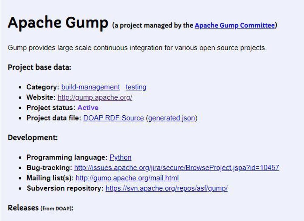 Apache Gump Screenshot 1
