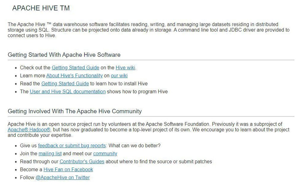 Apache Hive Screenshot 1