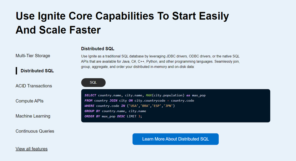Apache Ignite Screenshot 1