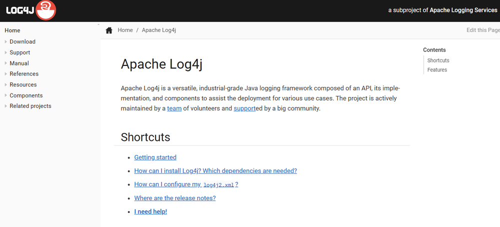 Apache Log4j Screenshot 1
