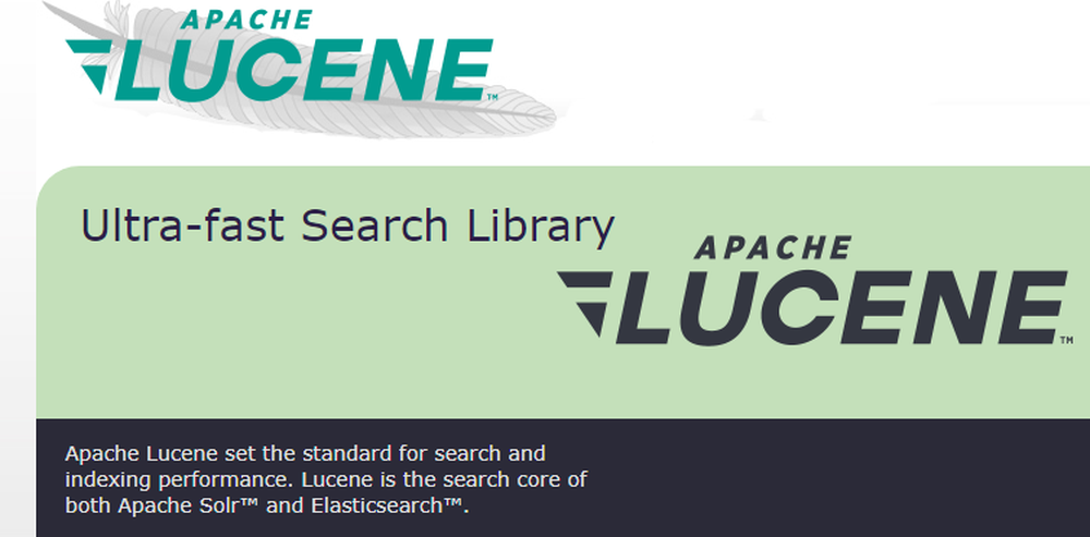 Apache Lucene Screenshot 1