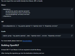 Apache OpenNLP Screenshot 1