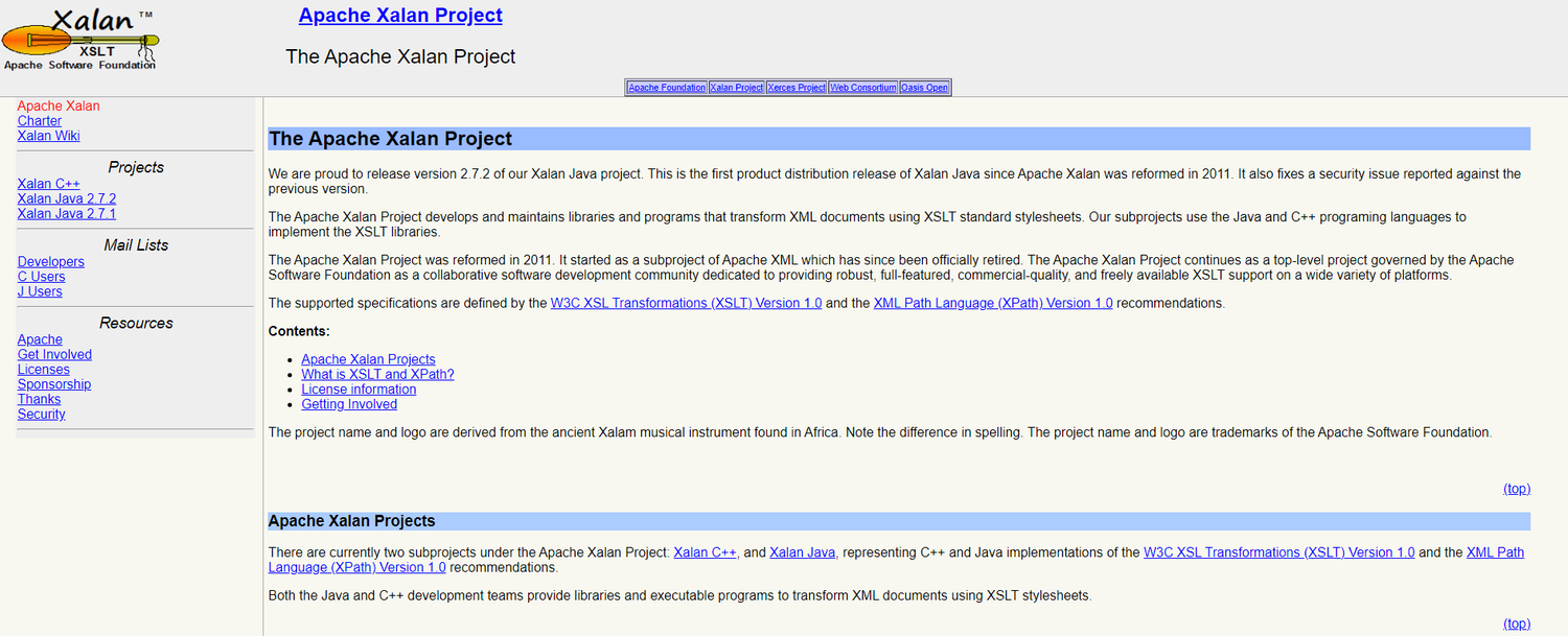 Apache Xalan Screenshot 1