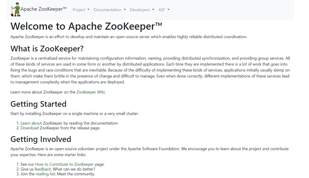 Apache ZooKeeper Screenshot 1