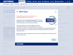 100% Clean Certified by Softpedia