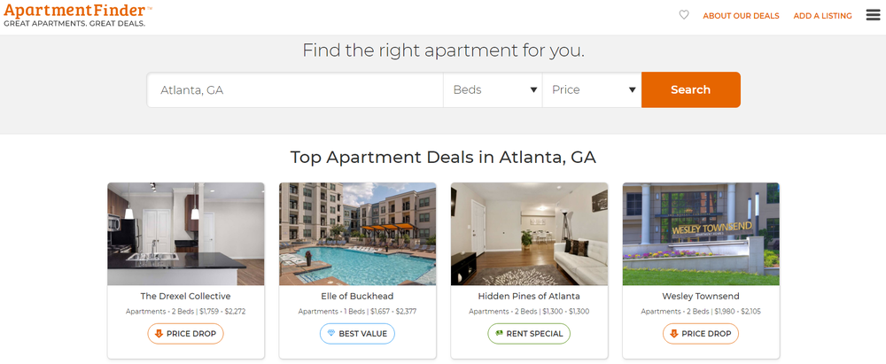 ApartmentFinder Screenshot 1