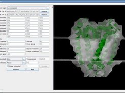 Screenshot displaying an ion solvation calculation