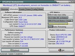 apcupsd monitor Information page
