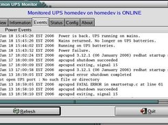 apcupsd monitor Events page