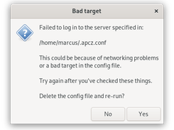 If something goes wrong with the config file you'll get a message about it, with an option to reset the config, instead of just crashing.