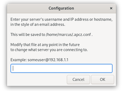 Upon first run it will prompt you for the server you wish to monitor.
