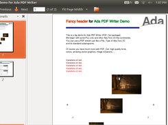Demo document, rev. #37, on Linux document viewer