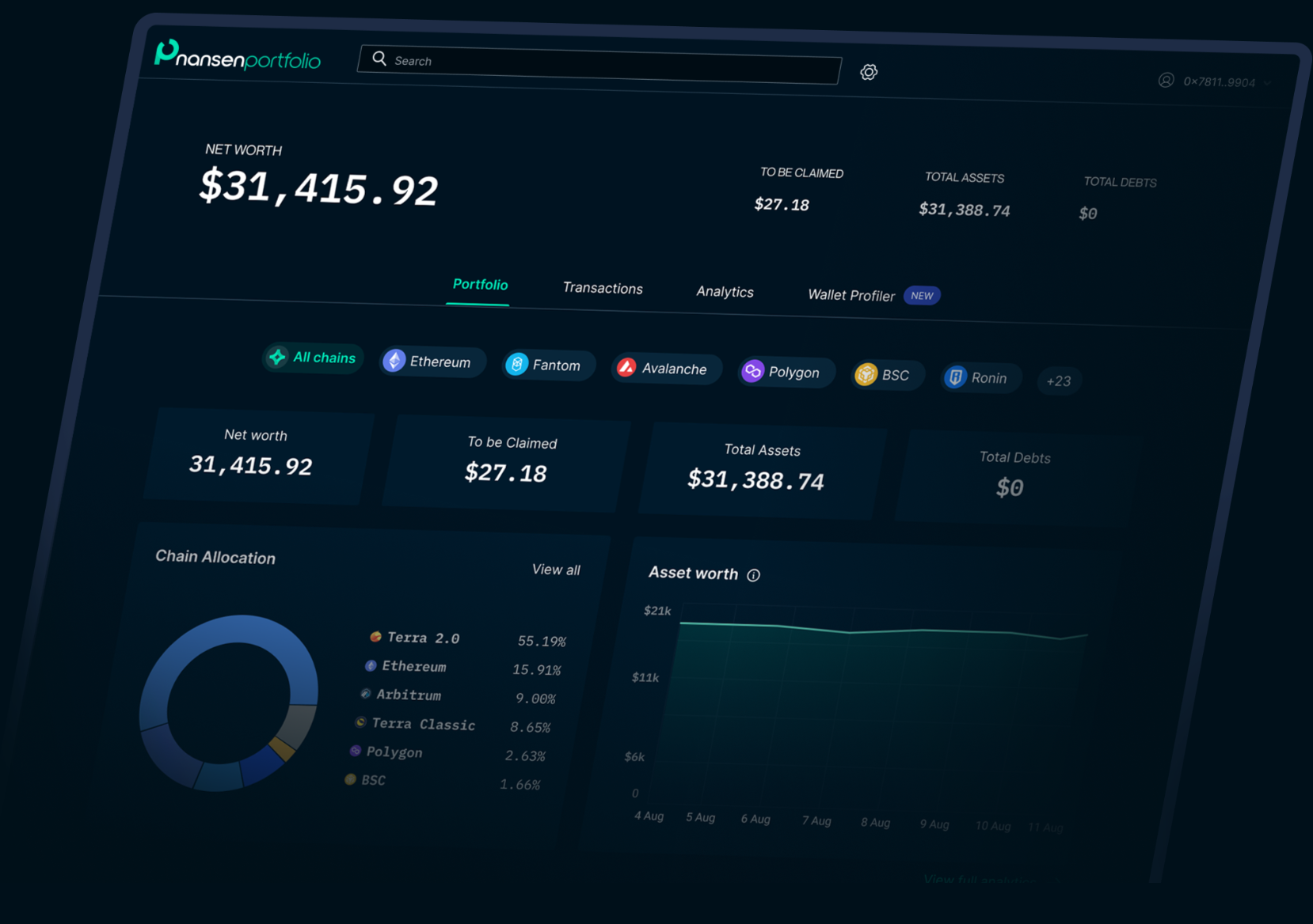 DeBank vs. Nansen Portfolio Comparison