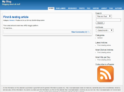 Blog Application Home