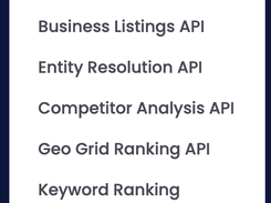 Local Data Exchange Products/APIs