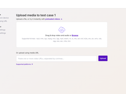 Upload screen