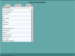 Gestion de tipos de elmento