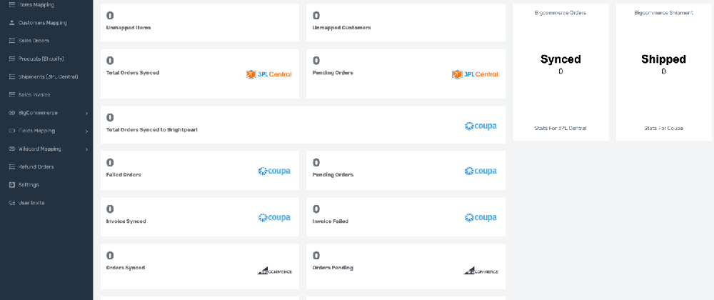 Integration Dashboard