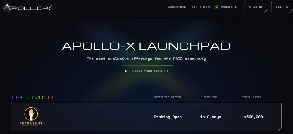 Apollo-X Launchpad Screenshot 1