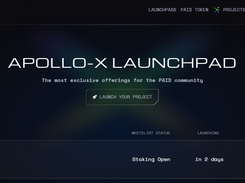 Apollo-X Launchpad Screenshot 1