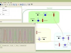 Screen shot of a model as Petri net at its results.