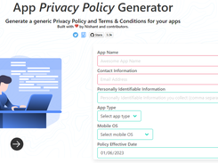 App Privacy Policy Generator Screenshot 1