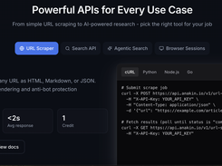 Extract structured data from any website with a single API call. We handle JavaScript, anti-bot systems, and proxy rotation - so you don't have to.