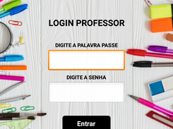 Área do Professor login