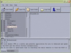 AppExplorer Motif UI