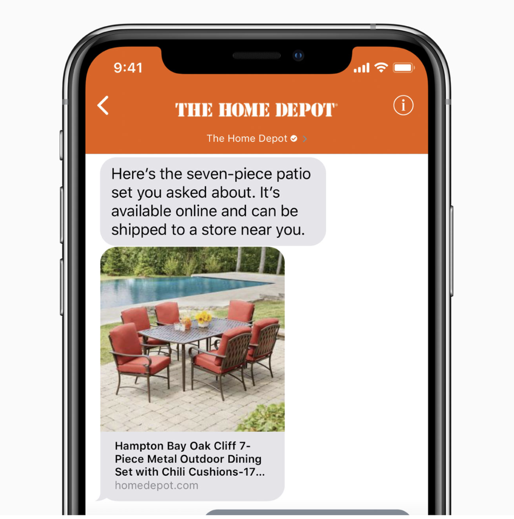 Apple Business Chat Screenshot 1