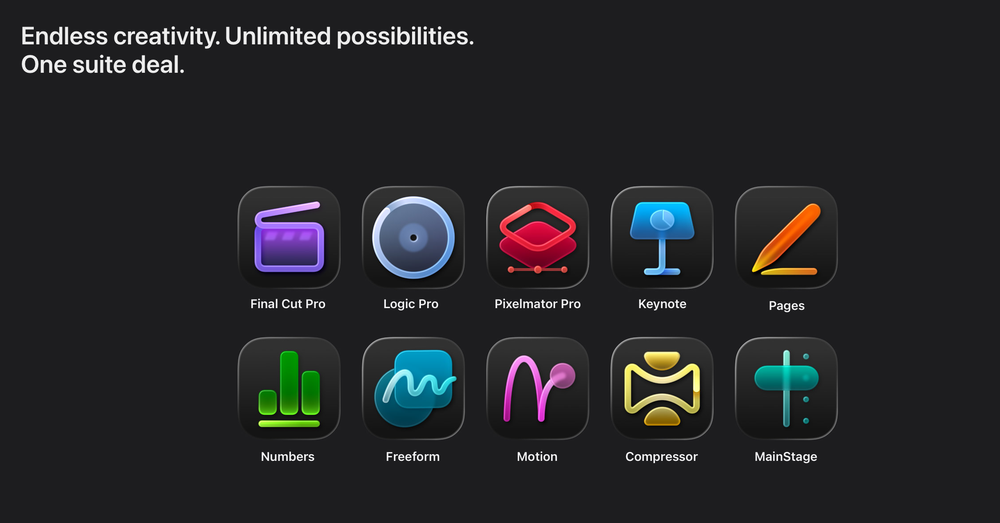 Apple Creator Studio Screenshot 1