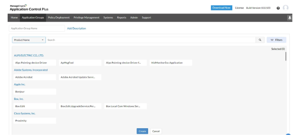 ManageEngine Application Control Plus Screenshot 1