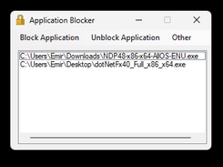 Blocked Applications List