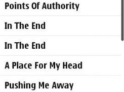 Current Playlist Items.