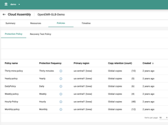 Appranix Backup and Replication Policies