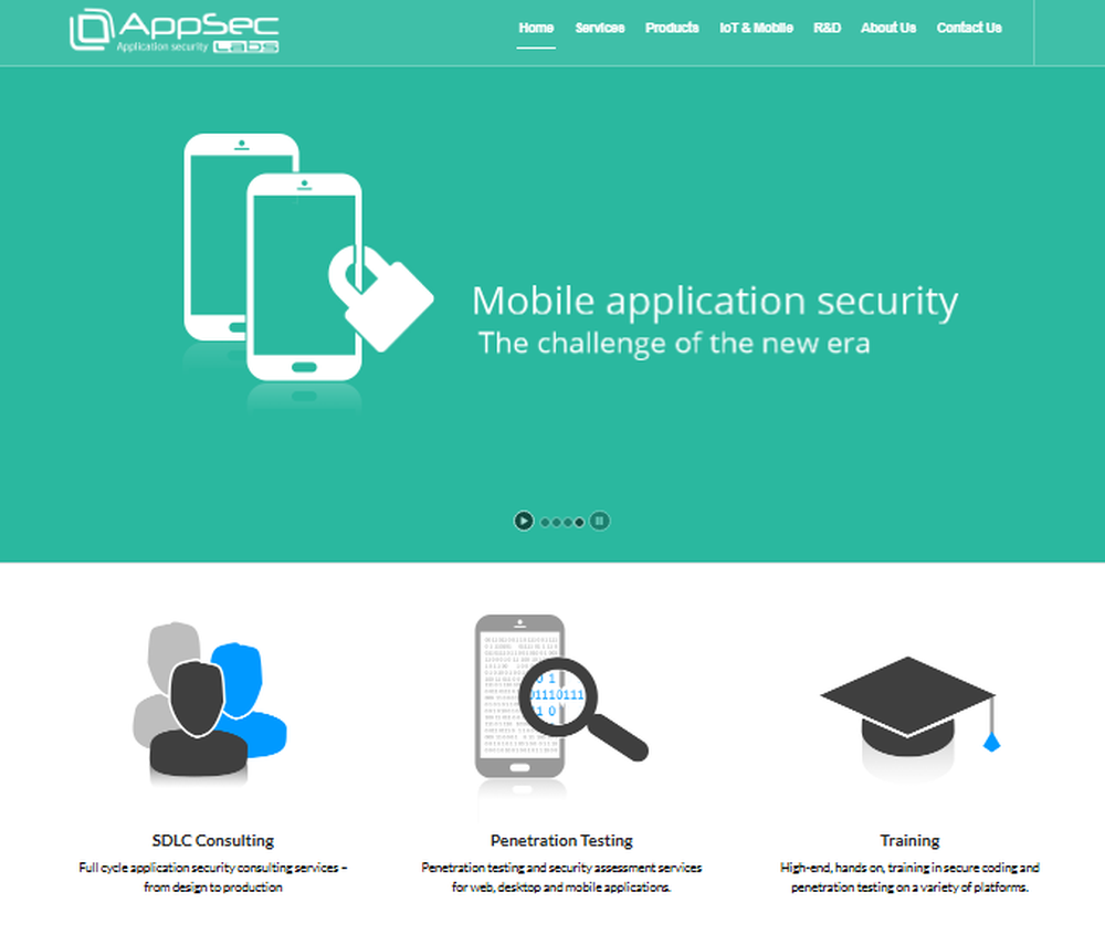 AppSec Labs Screenshot 1