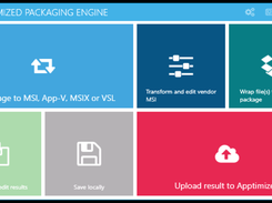 The self-service allows you to use a tool, Apptimized Packaging Engine (APE), that combines all the required functions to create, edit, and test packages on clean VMs