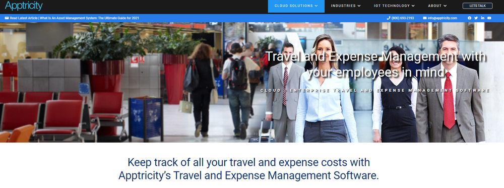 Apptricity Travel & Expense Screenshot 1