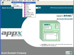 Accounts Receivable Menu