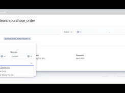 AppZen Autonomous AP - Advanced search for PO