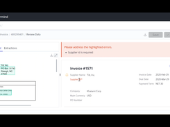 AppZen Autonomous AP - stopping an invoice from unknown supplier