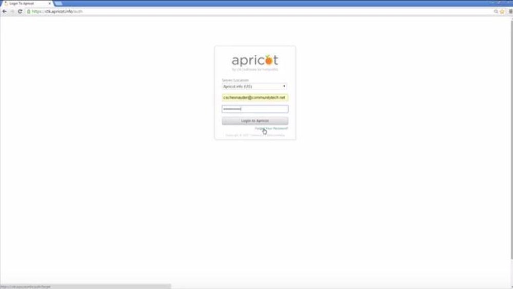 Apricot-Login